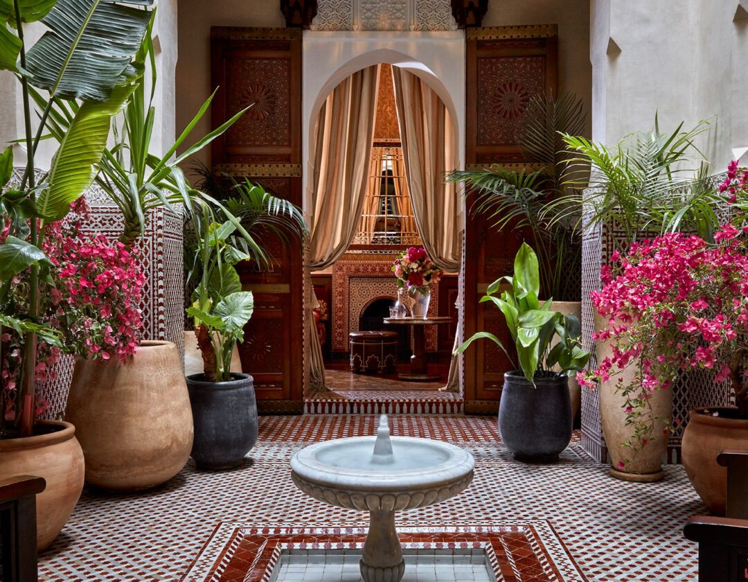 Luxury spa in Marrakech with traditional Moroccan hammam