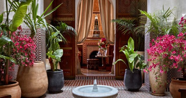 Luxury spa in Marrakech with traditional Moroccan hammam