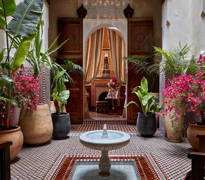 Luxury spa in Marrakech with traditional Moroccan hammam