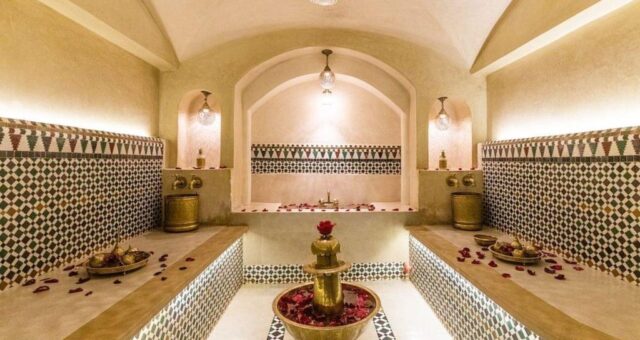 Luxury spa in Marrakech with traditional Moroccan hammam
