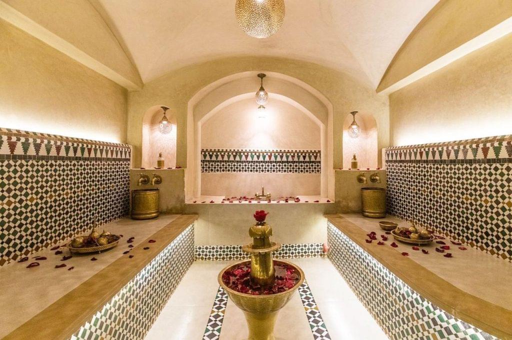 Luxury spa in Marrakech with traditional Moroccan hammam